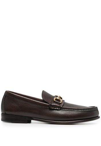 Henderson Baracco almond-toe horsebit loafers - Brown