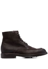 HENDERSON BARACCO leather lace-up ankle boots - Brown