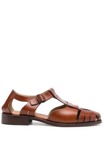 Hereu buckle-fastening cut-out sandals - Brown