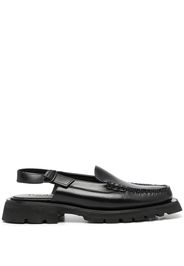 Hereu slingback strap loafers - Black