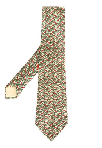 Hermès Pre-Owned geometric print tie - Multicolour