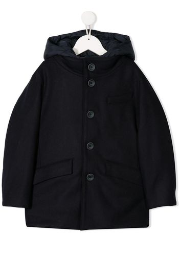 hooded padded coat