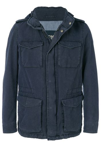 Herno hooded denim jacket - Blue