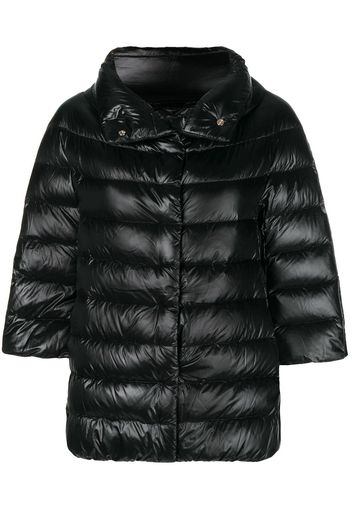 Herno 3/4 sleeve puffer jacket - Black