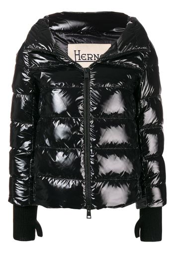 Herno shiny padded coat - Black