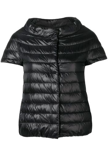 short sleeve puffer jacket