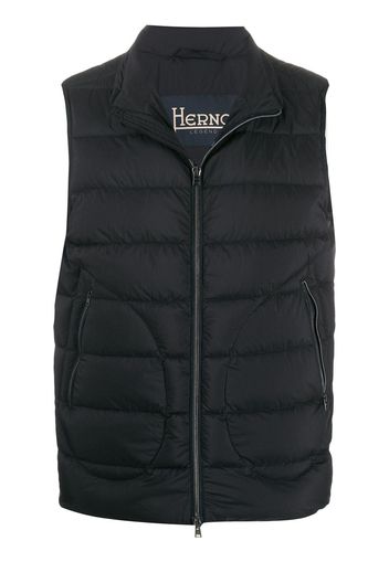 Herno zipped gilet jacket - Black