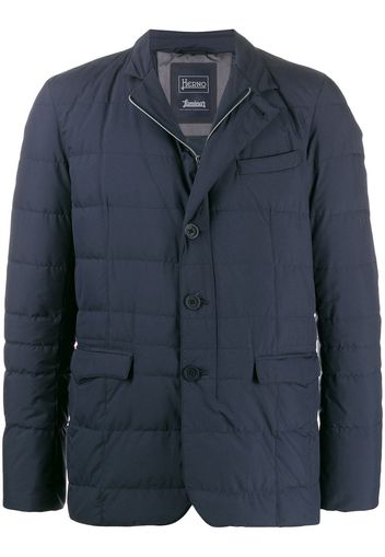 Herno buttoned up padded jacket - Blue