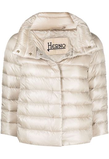 Herno funnel-neck padded jacket - Neutrals