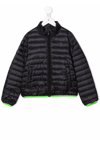 Herno Kids feather down zip-up jacket - Black