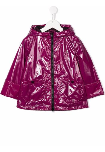 Herno Kids zipped-up rain coat - Purple