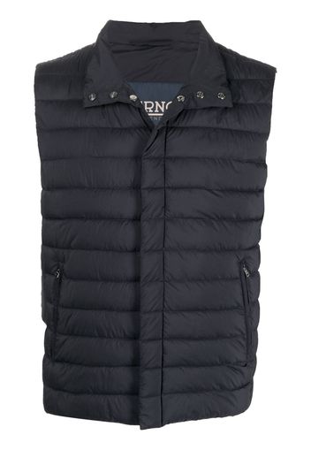 Herno padded press-stud vest - Blue