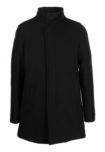 Herno single-brested fitted coat - Black