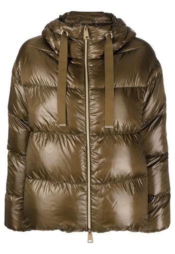 Herno quilted hooded puffer jacket - Green