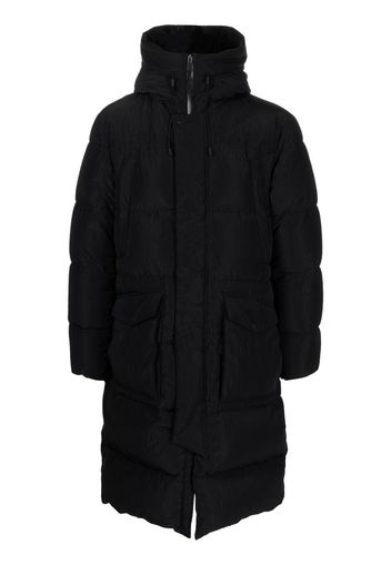 Herno panelled down mid coat - Black