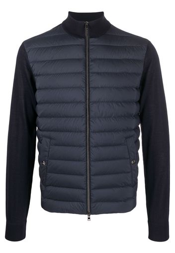 Herno high-neck knitted padded jacket - Blue