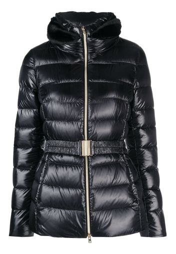 Herno Claudia belted puffer jacket - Black