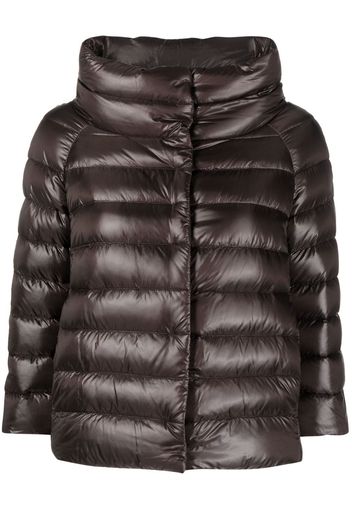 Herno high-nec k puffer jacket - Brown