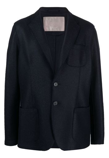 Herno single-breasted virgin wool blazer - Blue