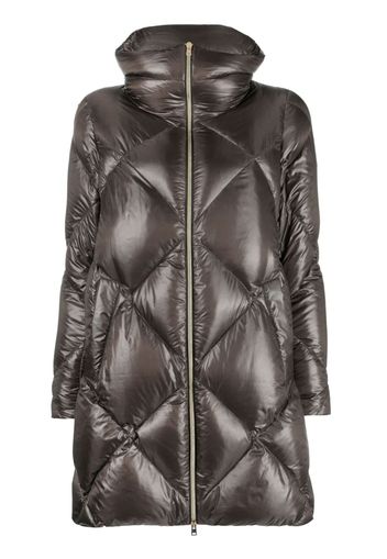 Herno diamond-quilted padded coat - Grey