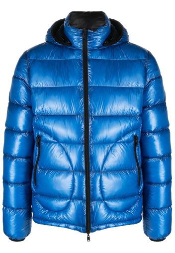 Herno goose-down hooded puffer jacket - Blue