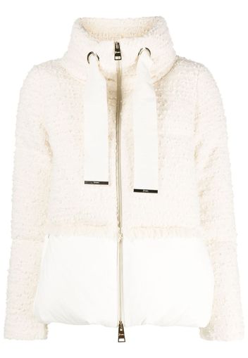 Herno bouclé padded jacket - White
