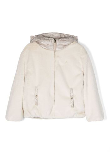 Herno Kids padded hooded jacket - Neutrals