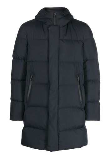 Herno quilted hooded padded coat - Blue