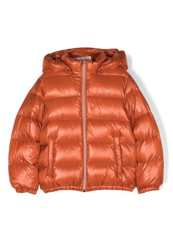 Herno Kids quilted zip-up padded jacket - Orange