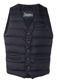 Herno zipped gilet jacket - 9200 Blue Navy