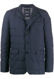 Herno buttoned up padded jacket - Blue