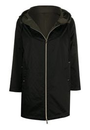 jacquard hooded coat