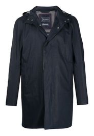 laminated hooded parka
