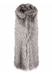 Herno faux fur padded long gilet - Grey