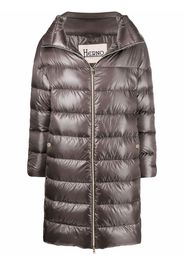 Herno down-feather mid-length coat - Grey