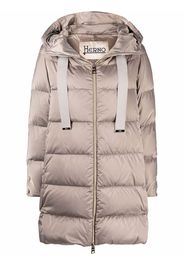 Herno padded zip-fastening coat - Neutrals