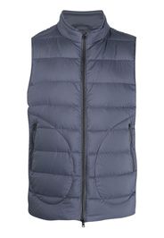 HERNO padded high-neck gilet - Blue