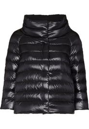 Herno Ultralight quilted high-shine puffer jacket - Black