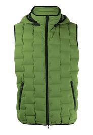 Herno detachable hood padded gilet - Green