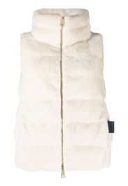 Herno faux fur padded gilet - White