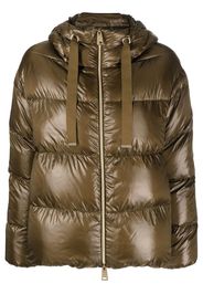 Herno quilted hooded puffer jacket - Green