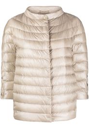 Herno mock-neck quilted puffer jacket - Neutrals