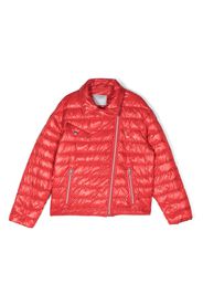 Herno Kids zip-up quilted jacket - Red