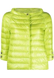 Herno Aminta quilted three-quarter sleeve jacket - Green