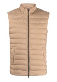 Herno padded zip-up gilet - Brown