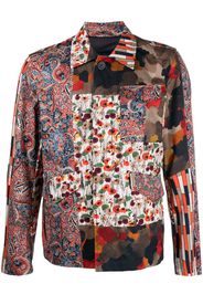 Herno multi-print pattern shirt jacket - Blue