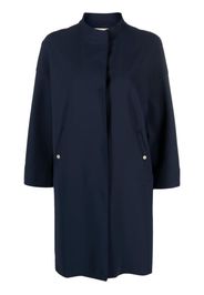 Herno single-breasted long-sleeve coat - Blue