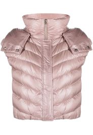 Herno cropped down gilet - Purple