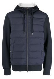 Herno zip-up hooded down jacket - Blue