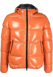 Herno logo-patch padded down jacket - Orange